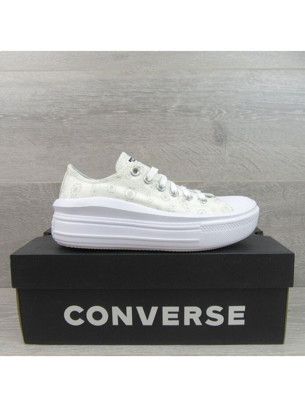 Converse Chuck Taylor All Star Move OX Floral Shoes Womens Size 7.5 NEW - Picture 2 of 15